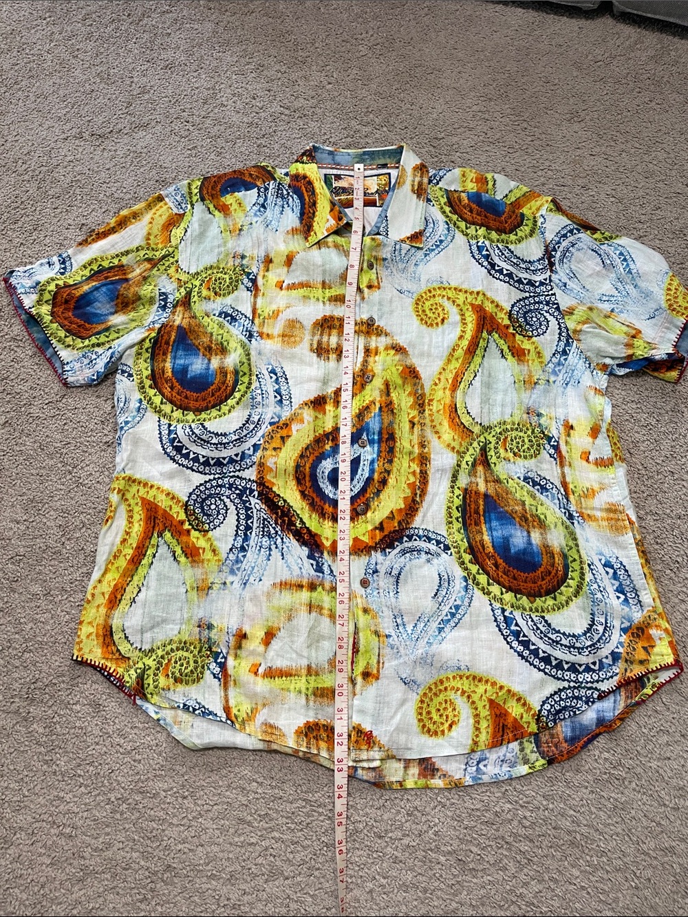 Robert Graham Paisley Linen Shirt - Picture 6 of 8